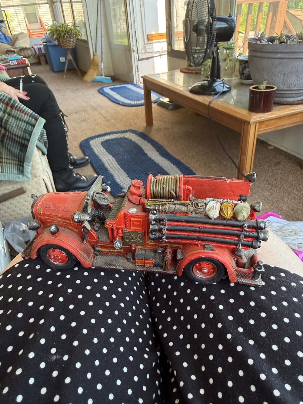 Vintage Popular Imports Red Fire Truck!!
